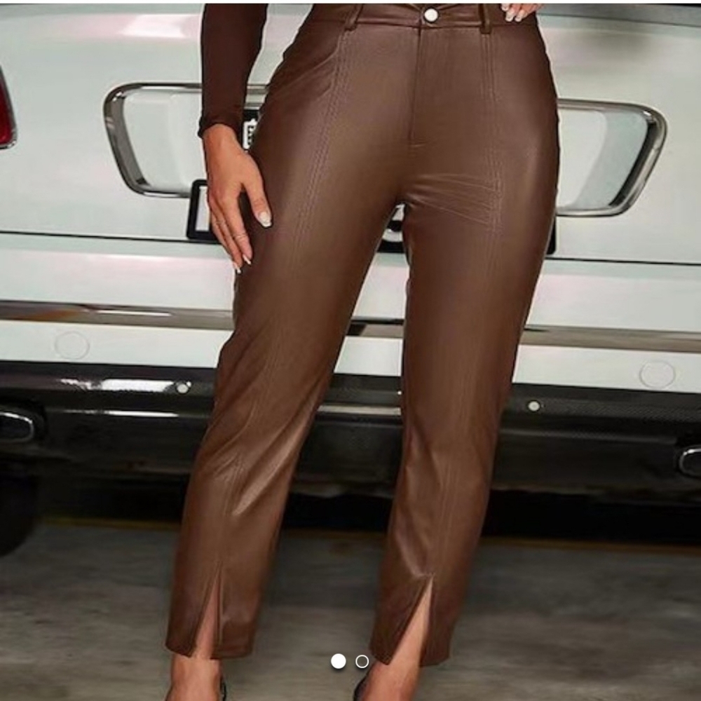 Leatherette Pants by Miss Sparkling
